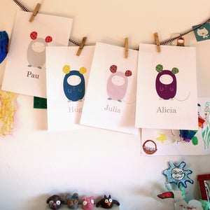 Image of  Láminas personalizadas YO NO SOY RATÓN- Custom baby prints I'M NO MOUSE