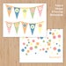Image of Celebration Deluxe Printable Notecard Set