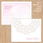 Image of Neapolitan Doily + Mum Deluxe Printable Stationery Set