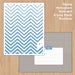 Image of Sky Zigzag Printable Stationery Set