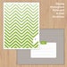 Image of Green Zigzag Printable Stationery Set