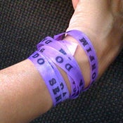 Image of purple (roxo) brazilian wish band