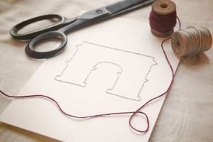 Image of Arc de Triomphe Hand-stitched 5x7 Framable Art
