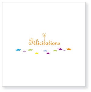 Image of Carte 'félicitations'