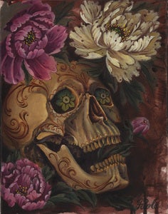 Image of Skull & Peonies