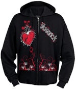 Image of Hearts and Daggers Zipper Hoodie