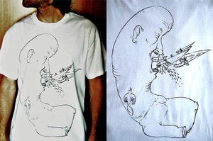 Image of Spitting Knives Tee - Royal