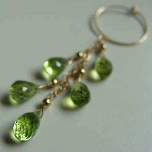 Image of solana peridot earrings