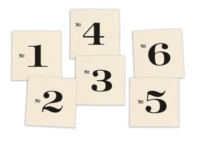 Image of Numbered Edition Coasters, set of six