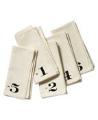Image of Numbered Edition Napkins, set of ten