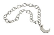 Image of "Little Silver Moon" Charm Bracelet