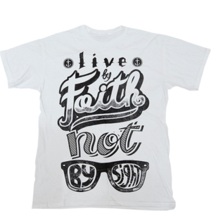 Image of LIVE BY FAITH ANCHOR - WHITE