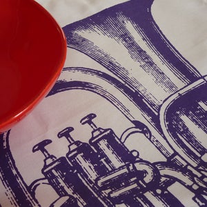 Image of Toot tea towel - plum