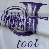 Image of Toot tea towel - plum