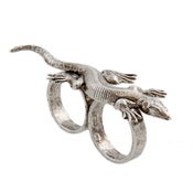 Image of Iguana Double Finger Ring