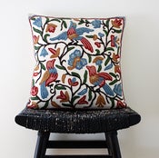 Image of Crewel Cushion Cover from Kashmir 40 x 40 cm, 16 inch
