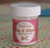 Image of embossing powder, pearly red