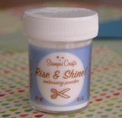 Image of embossing powder, pearly blue