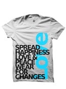 Image of Unisex Blue "Love" T-shirt Package