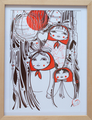 Image of babooshka screenprint alexia lange