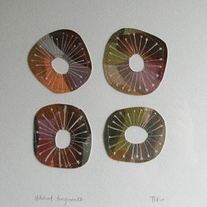 Image of Stitched Fragments  {framed}