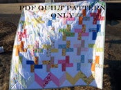 Image of Stripes and Giggles Quilt~PDF pattern