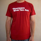 Image of Remember Who You Are men's T-shirt (red)
