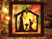 Image of Nativity Suncatcher Ornament Kit