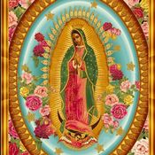 Image of Our Lady of Guadalupe Fabric Panel four Images 863r12