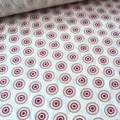 Image of "Circa" hand printed yardage fabric: deep red
