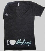 Image of I Heart Makeup V-Neck (black)