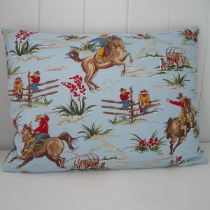 Image of Blue Cowboy Cushion
