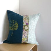 Image of Housse de Coussin Bleu Canard