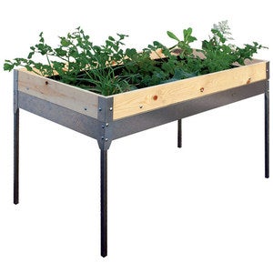 Image of MESA PARA CULTIVAR EN CASA, acabado madera, medidas 1m x 0.5m Capacidad 100L.
