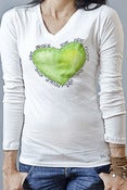 Image of Limited Edition Green Heart Front
