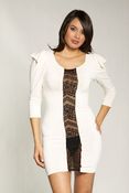Image of Linear Lace MIni Dress