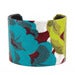 Image of Turquoiserie Vintage Fabric Cuff Bracelet