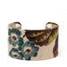 Image of Teals of Joy Vintage Fabric Cuff Bracelet