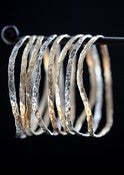 Image of Hammered Mixed Metal Bangles