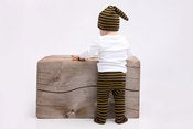 Image of Striped Baby Drawstring Leggings
