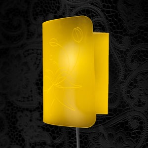 Image of Loopy Wall Light, Citrus Yellow