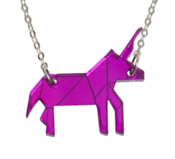 Image of Clara Purple Unicorn Necklace