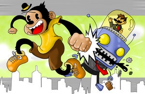 Image of Giclee Print - Monkey vs Robot