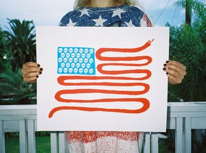 Image of AMERICAN BADASS (limited edition) Silkscreen Print