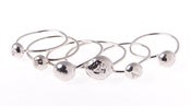 Image of Spaceball Stacker Rings Silver 