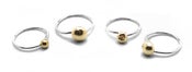 Image of Spaceball Stacker Rings Gold 