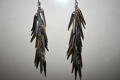 Image of Dangling Cone Spike Earrings