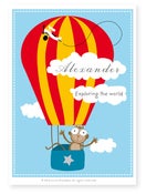 Image of Personalized Air Balloon Monkey 