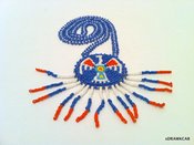 Image of Thunderbird beaded medallion 