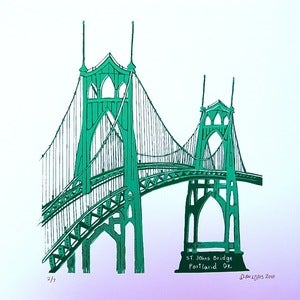 St. Johns Bridge print $32